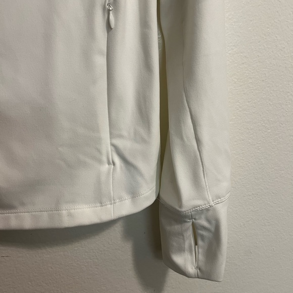Jockey Off White Satin Stitch Yoga Jacket - Picture 4 of 5